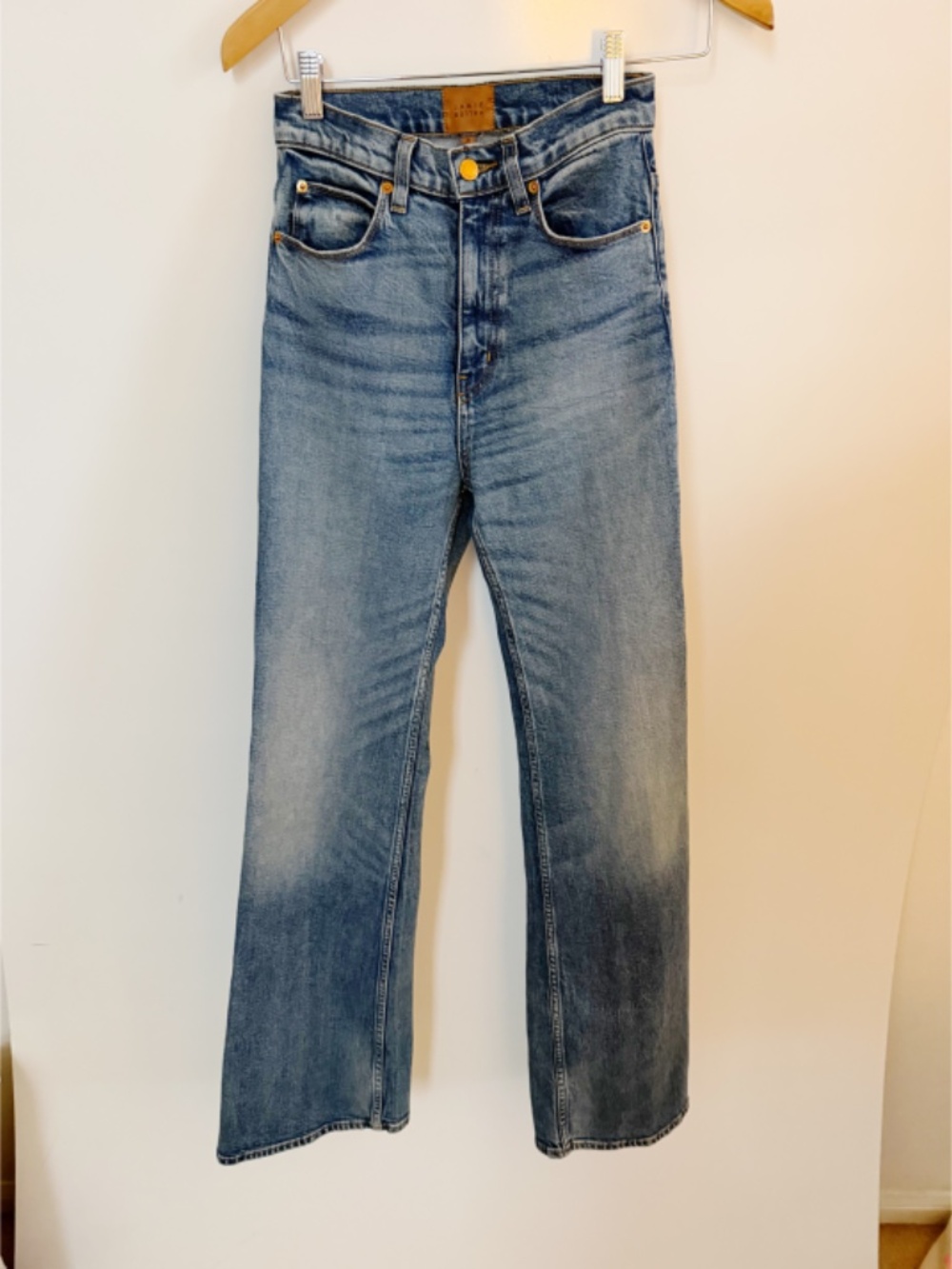 Jamie Haller Straight-Leg Women’s Jeans in Medium Blue 24 - Picture 2 of 9